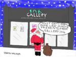 Christmas card for Gallery 106