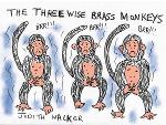 3 Wise Brass Monkeys